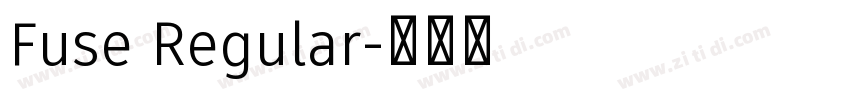 Fuse Regular字体转换